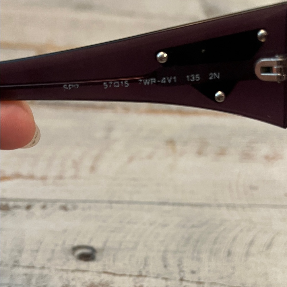 Prada Purple Gradient Rectangular Sunglasses - Picture 5 of 12